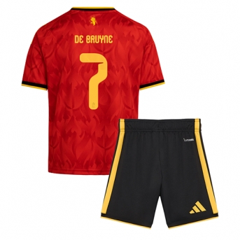 Billige Fotballdrakt Belgia Kevin De Bruyne #7 Replika Hjemmedraktsett Barn VM 2026 Kortermet (med bukser)